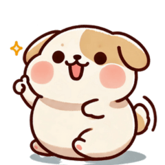 [LINEスタンプ] ぽてぽて犬の日常