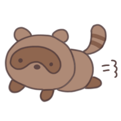 [LINEスタンプ] まめまめたぬき