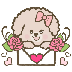 [LINEスタンプ] Cuteトイプー♡の画像（メイン）