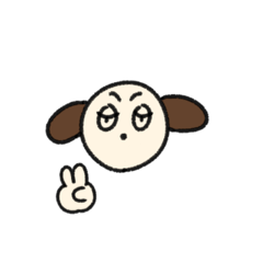 [LINEスタンプ] 丁寧めな言葉づかいの茶色い犬