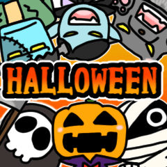 [LINEスタンプ] 背景が動く▶ハロウィン＆モンスター