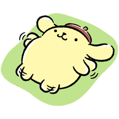 [LINEスタンプ] わらって♪もっと動くポムポムプリン