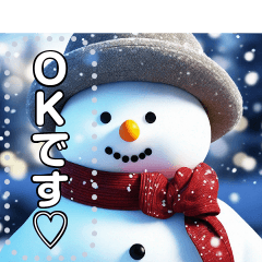 [LINEスタンプ] ほっこり雪だるま♡秋〜冬に使える