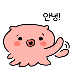 [LINEスタンプ] たこと焼きさん (韓国語)