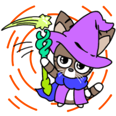 [LINEスタンプ] ネコのイブ＆ジジ ハロウィーンver