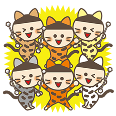 [LINEスタンプ] New Tomei Cats