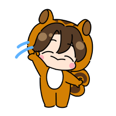 [LINEスタンプ] 幸せリス少年