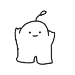 [LINEスタンプ] 表情が乏しいくん