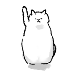 [LINEスタンプ] HASHIBAMI relaxing cat's