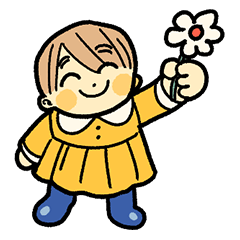 [LINEスタンプ] 楽しい黄色い子供