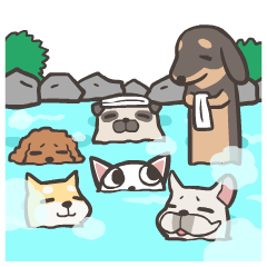 [LINEスタンプ] 犬っ子幼稚園 - 幸運な冬編