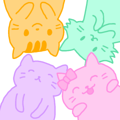 [LINEスタンプ] パステルねこすたんぷ