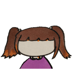 [LINEスタンプ] 組み合わせ女の子