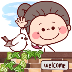 [LINEスタンプ] 文字見やすい★可愛いばあばの待ち合わせ