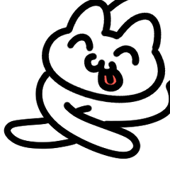 [LINEスタンプ] 長い猫ちゃんたちの日常会話スタンプ