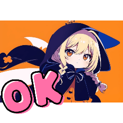 [LINEスタンプ] 金髪ハロウィン