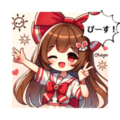 [LINEスタンプ] かわいい彼女33♡吹き出し