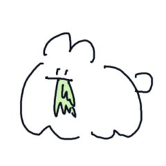 [LINEスタンプ] へにゃうさぎ