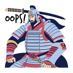 [LINEスタンプ] 将軍(一言英語)