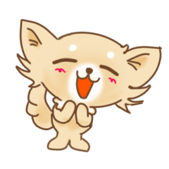 [LINEスタンプ] 糸目のチワワン2