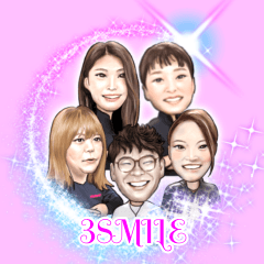 [LINEスタンプ] 3SMILE 310