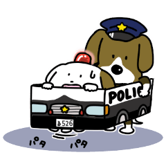 [LINEスタンプ] こぶる警察24時