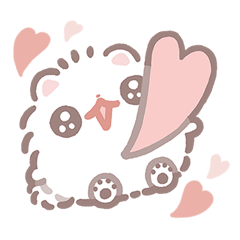 [LINEスタンプ] ポメラニアンもち -ときめき-