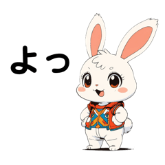 [LINEスタンプ] キュートなうさぎの日常会話スタンプ