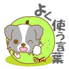 [LINEスタンプ] わんこ日和(ボーダーコリー)①-toyvu-