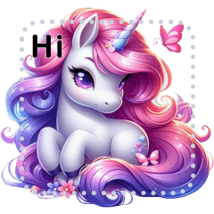 [LINEスタンプ] Charming unicorn no.1