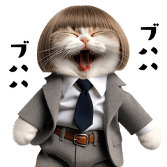 [LINEスタンプ] ねこねこの会社員