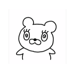 [LINEスタンプ] ぱちくり！しろくま太郎