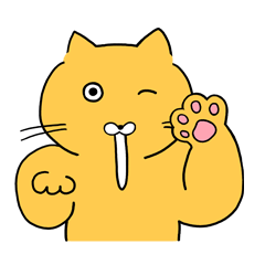 [LINEスタンプ] かわいいニャーの一日