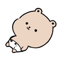 [LINEスタンプ] 多分、くまの赤ちゃん -写真に貼ってね-