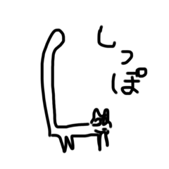 [LINEスタンプ] 手書きの雑ねこ