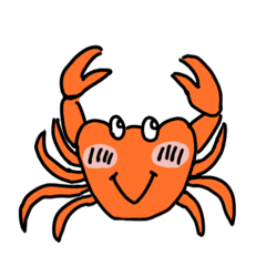 [LINEスタンプ] かわいいサワガニですの画像（メイン）