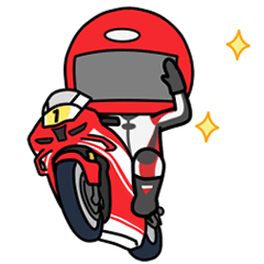 [LINEスタンプ] 職業レーシングライダー