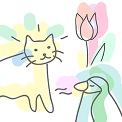 [LINEスタンプ] かわいい カラフル 日常(アニメーション)