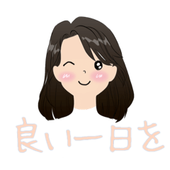 [LINEスタンプ] 日常のご挨拶女性