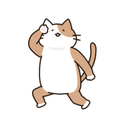 [LINEスタンプ] 腰が低い敬語のねこ