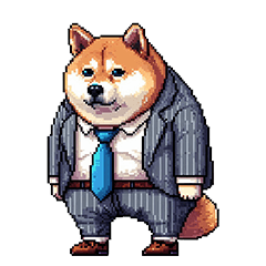 [LINEスタンプ] 社畜ふとっちょ柴犬