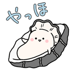 [LINEスタンプ] うごく牡蠣スタンプ