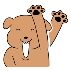 [LINEスタンプ] かわいい子犬の日