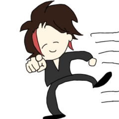 [LINEスタンプ] スタッフ黒シャツくん