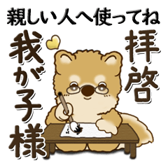 [LINEスタンプ] 柴犬・茶色い犬【親しい人と】2024