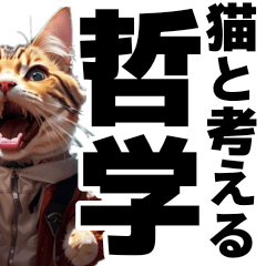 [LINEスタンプ] 猫と考える哲学