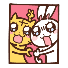 [LINEスタンプ] うさぎ と とら 4