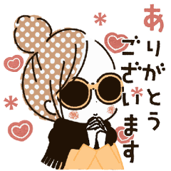 [LINEスタンプ] 動く！おしゃかわガーリー♡冬♡Winter