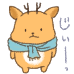 [LINEスタンプ] 鹿の日常色々2（絵本風）