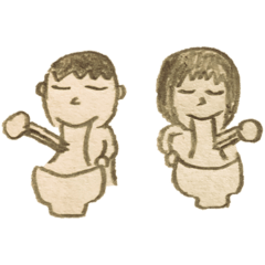 [LINEスタンプ] 【らふがいず】お餅で一息